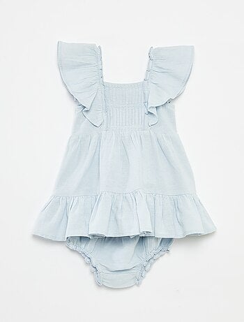 Ensemble robe + culotte multicolores volantées - 2 pièces
