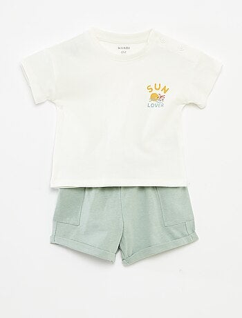 Ensemble short + t-shirt - 2 pièces