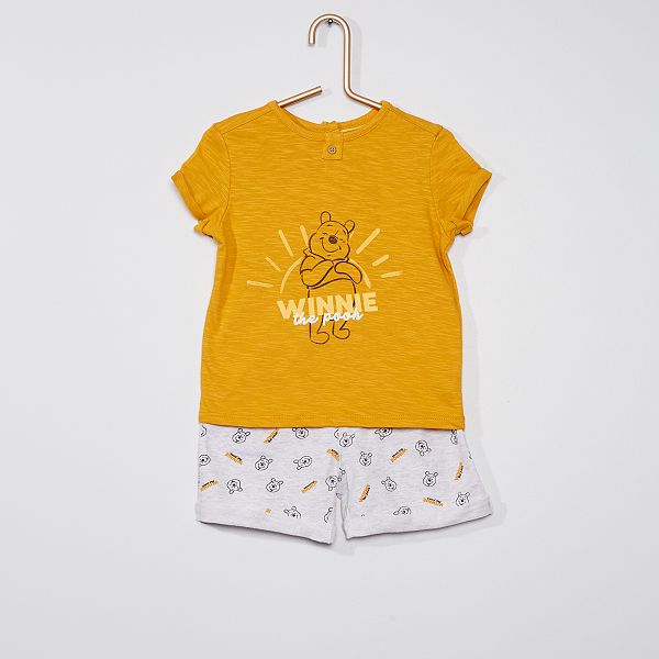 Ensemble Short T Shirt Winnie Disney Bebe Garcon Jaune Kiabi 6 00