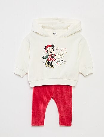 Ensemble sweat à capuche + legging 'Disney' 'Minnie' en coton