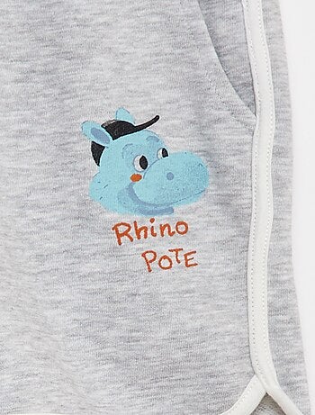 Ensemble sweat en french terry + short - 2 pièces