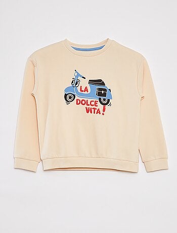 Ensemble sweat en french terry + short - 2 pièces