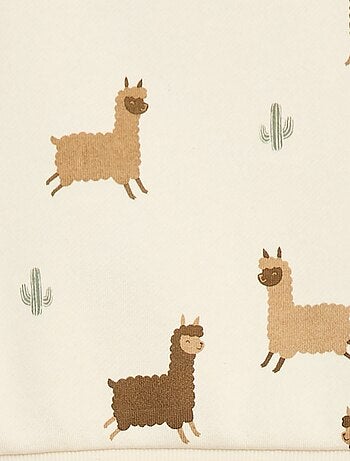 Ensemble sweat + jogging imprimé fantaisie - 2 pièces