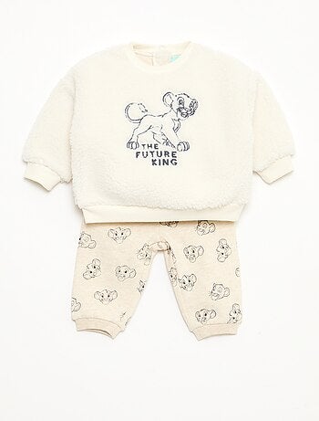 Ensemble sweat + pantalon 'Disney' 'Simba' en coton
