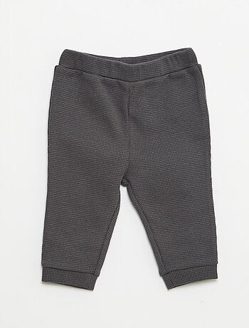 Ensemble sweat + pantalon en matière nid d'abeilles - 2 pièces