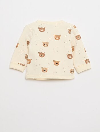 Ensemble sweat + pantalon en molleton - 2 pièces