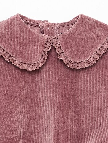 Ensemble sweat + pantalon en velours côtelé