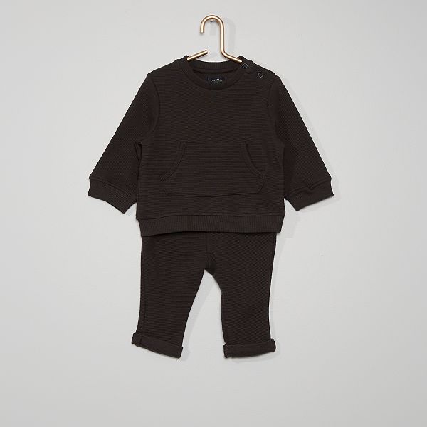 Ensemble Sweat Pantalon Bebe Garcon Gris Fonce Kiabi 12 00 Ensemble Sweat Pantalon Bebe Garcon Gris Fonce Kiabi 12 00
