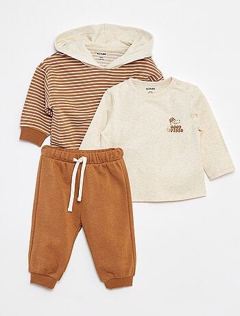 Ensemble Sweat + t-shirt + jogging - 3 pièces