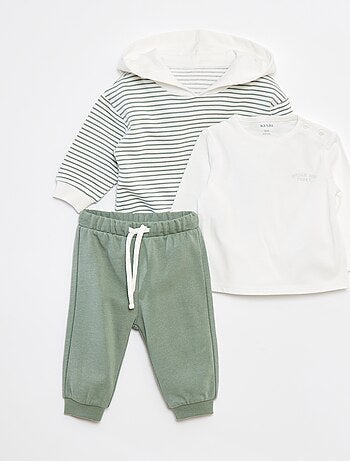 Ensemble Sweat + t-shirt + jogging - 3 pièces