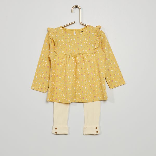 legging moutarde fille