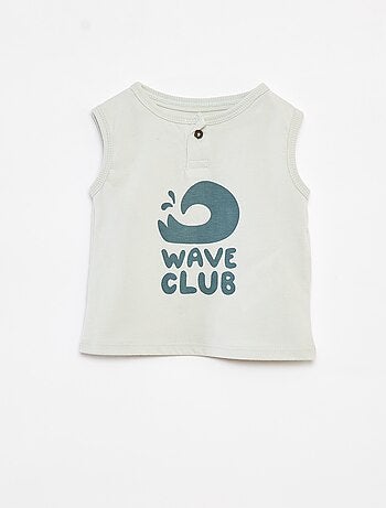 Ensemble t-shirt sans manches + short - 2 pièces