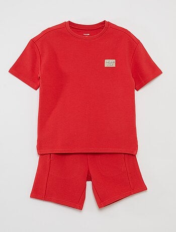 Ensemble t-shirt + short - 2 pièces