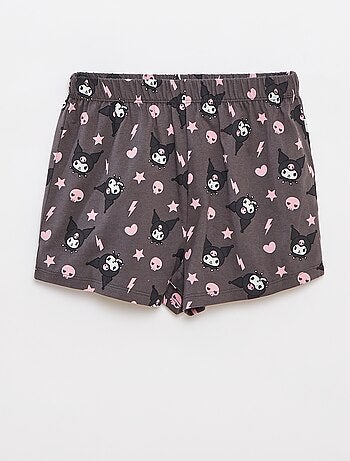Ensemble t-shirt + short de pyjama 'Hello Kitty' - 2 pièces