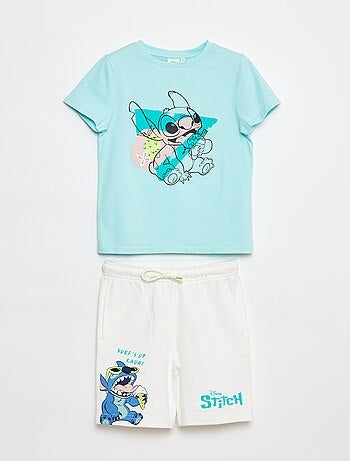 Ensemble t-shirt + short 'Stitch' 'Disney'