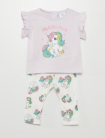 Ensemble tee-shirt + legging 'My little poney'