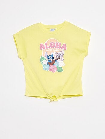 Ensemble tee-shirt long + short 'Stitch'
