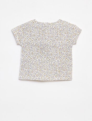 Ensemble tee-shirt + salopette en denim 'Stitch'