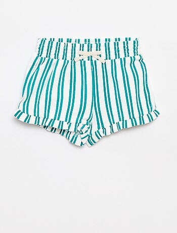 Ensemble top à bretelles + short rayés - 2 pièces