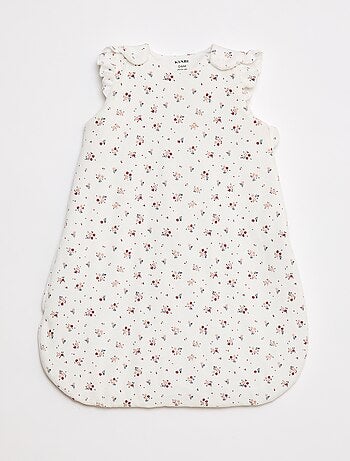 Gigoteuse chaude avec manches amovibles et motif à fleurs