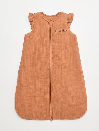 Gigoteuse double gaze de coton sans manches