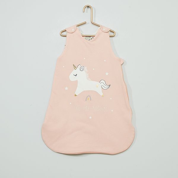 Gigoteuse En Coton Licorne Bebe Fille Rose Kiabi 14 00