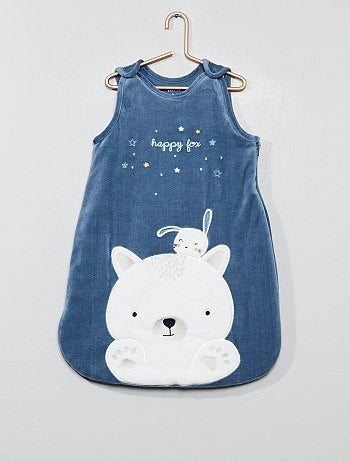 Gigoteuse en velours manches amovibles - Kiabi