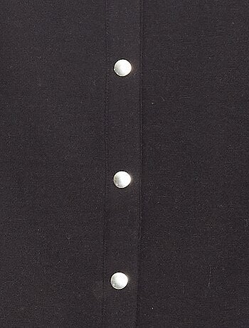 Gilet à manches longues avec ouverture pressions