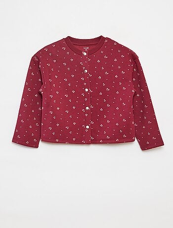 Gilet à manches longues avec ouverture pressions