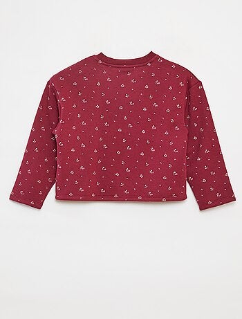 Gilet à manches longues avec ouverture pressions