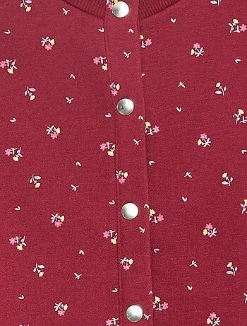 Gilet à manches longues avec ouverture pressions