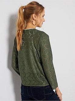 Gilet ajouré 'JDY' - Kiabi