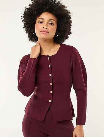 Gilet avec boutons dorés