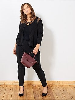 Gilet avec dentelle - Kiabi