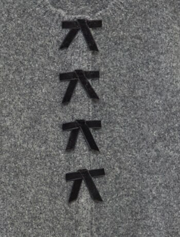 Gilet avec ouverture noeuds