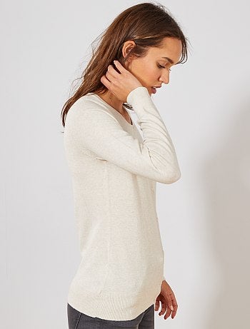 Gilet boutonné en maille fine - Kiabi