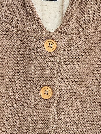 Gilet chaud boutonné en coton