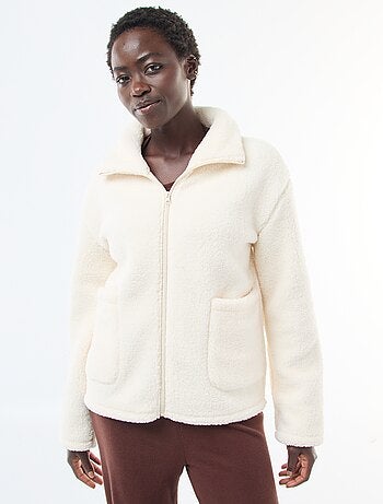Gilet chaud effet moutonné