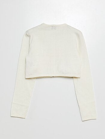 Gilet court bolero côtelé