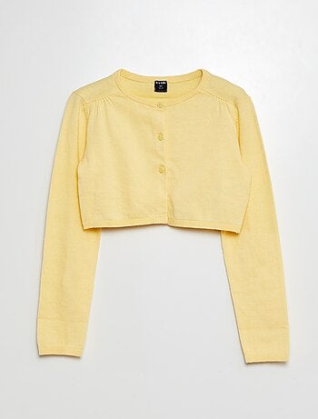 Gilet court bolero côtelé