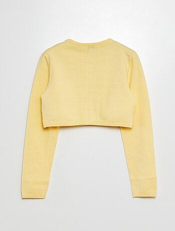 Gilet court bolero côtelé