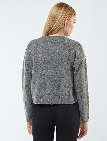 Gilet cropped en maille