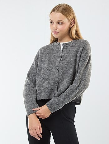 Gilet cropped en maille