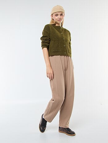 Gilet cropped en maille