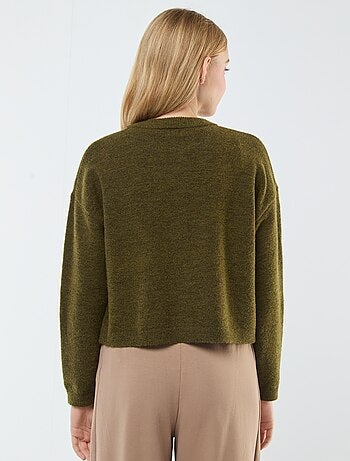 Gilet cropped en maille