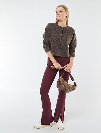 Gilet cropped en maille