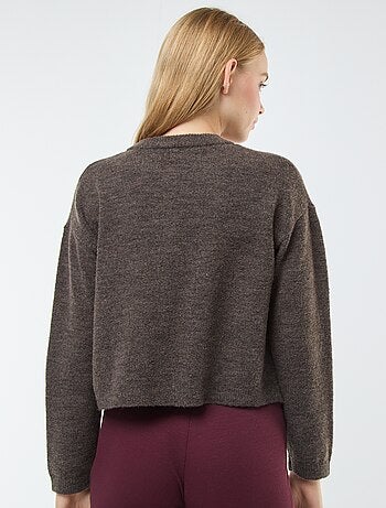 Gilet cropped en maille