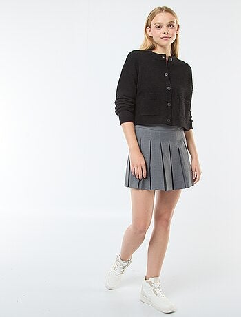 Gilet cropped en maille