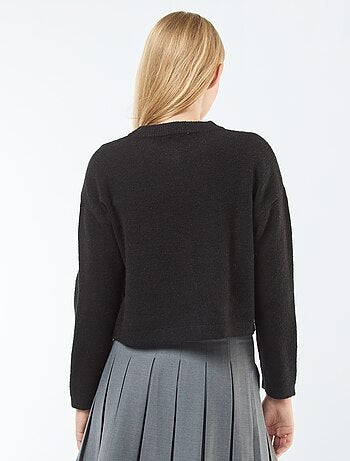 Gilet cropped en maille