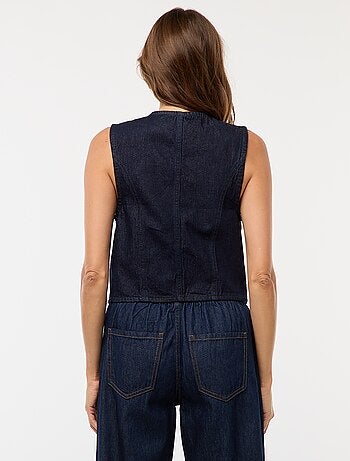 Gilet de costume en denim